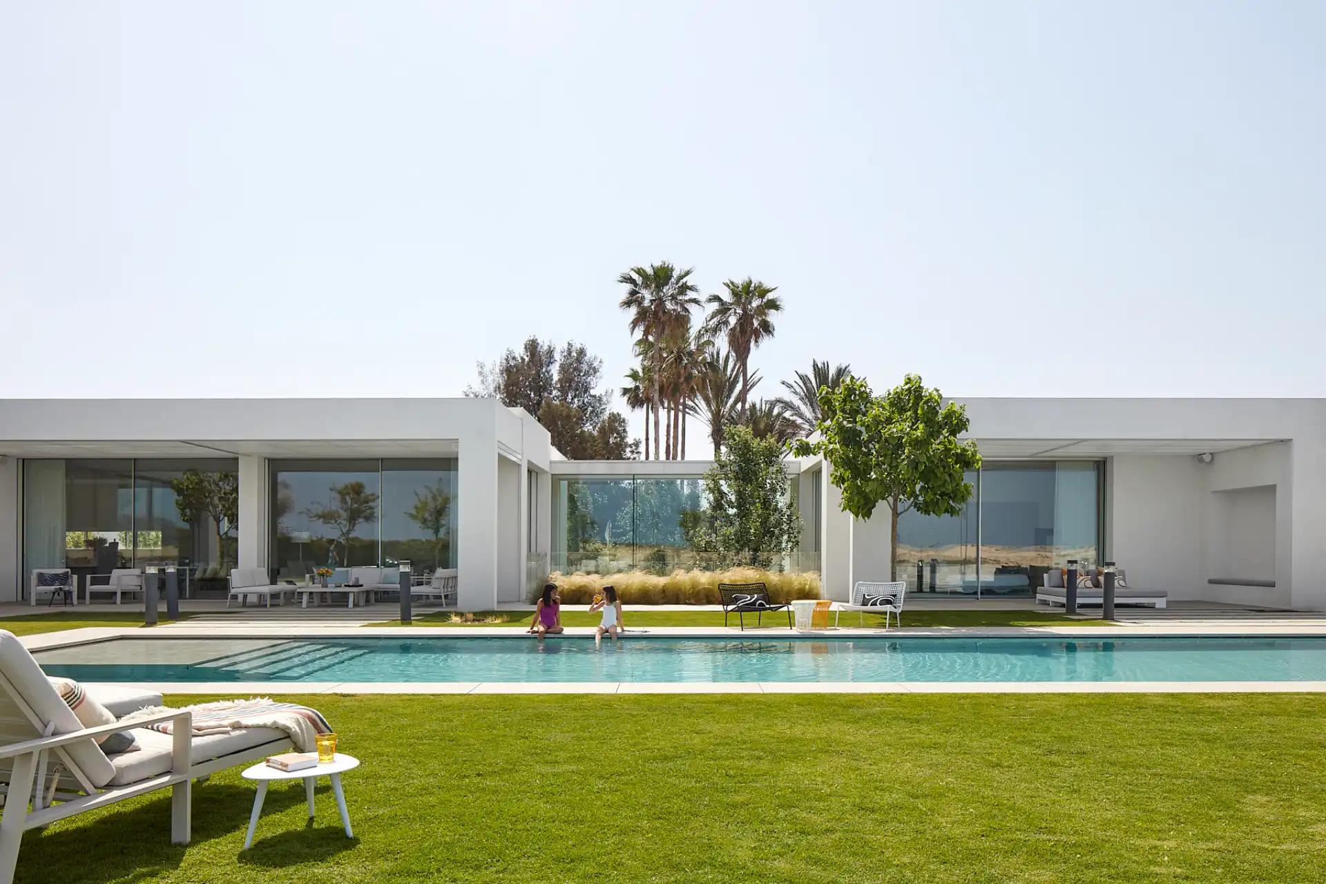 Pool front view