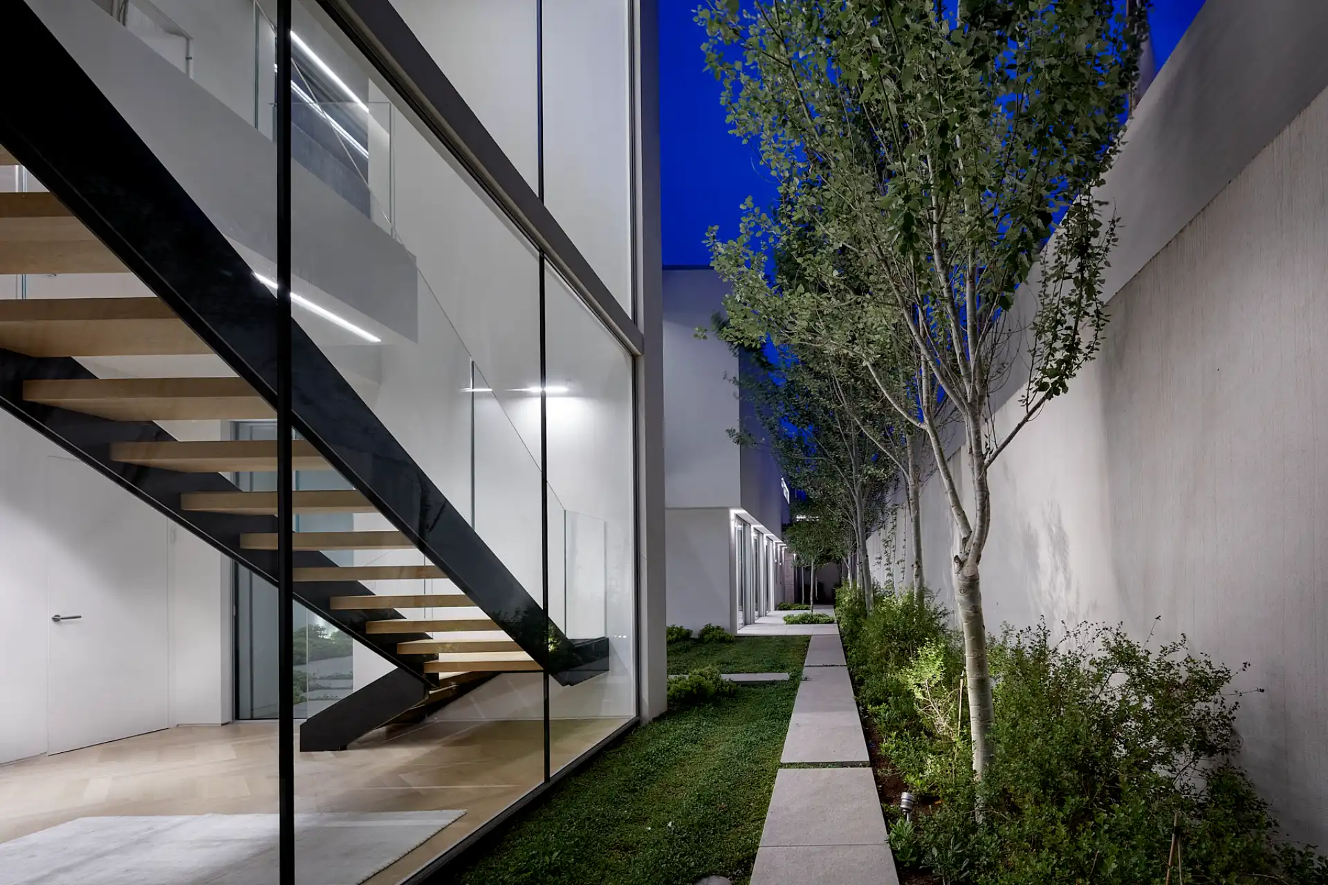walkway night