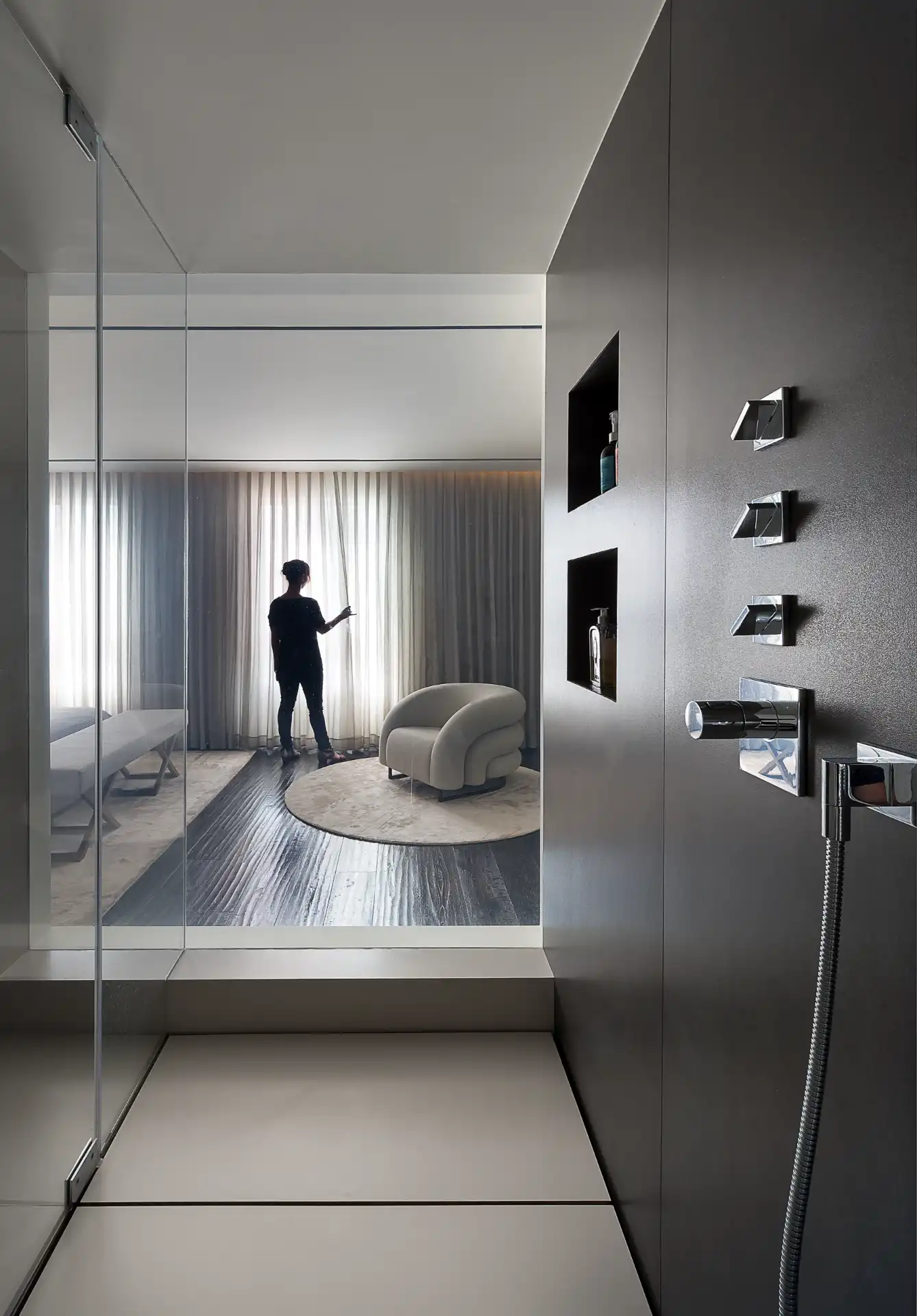 view from shower